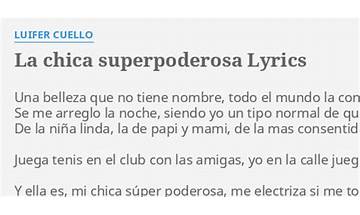La Chica Superpoderosa es Lyrics [Luifer Cuello]